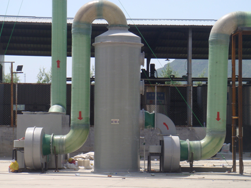 Combination wet desulfurization dust collector