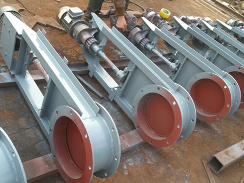 Electric round mouth plug valve